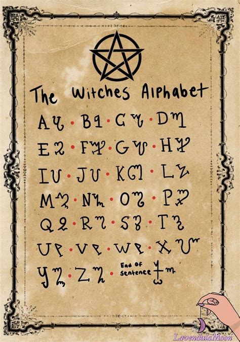 Wiccan alphabe font